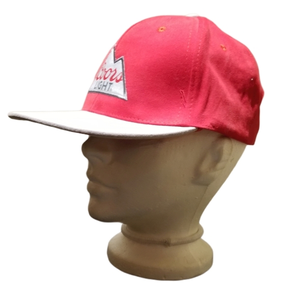 🍺 COORS LIGHT Unisex Red & Grey Baseball Cap - Picture 3 of 6